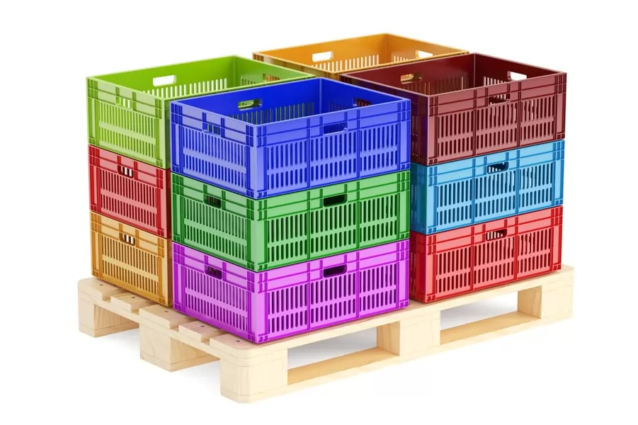 Pallet of bulk containers